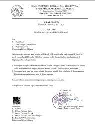 Contoh bentuk design dan format stempel. Surat Edaran Tentang Pembangunan Masjid Al Hikmah Universitas Negeri Malang Um