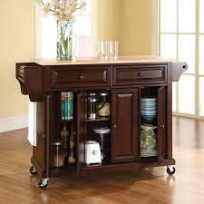 the rolling organized kitchen island