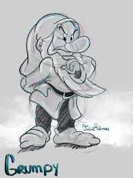 Grumpy From Snow White Grumpy Humanoid Sketch Snow White