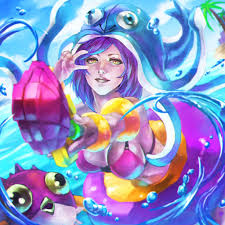 Pool Party Lulu League Of Legends Lol League Of Legends Artist