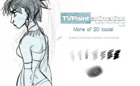 Tvpaint Animation Realistic Pencil Set By N A R I Animation Realistic Clip Studio Paint