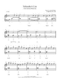 Enjoy the song schindlers list arranged by best piano tutorials! Schindler S List By John Williams Piano Sheet Music Intermediate Level
