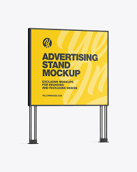 Download 89 exhibition stand mockup free vectors. Led Display Stand Mockup In Outdoor Advertising Mockups On Yellow Images Object Mockups
