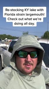 Stocking KY lake with baby bass! I’ll be poating thruout the day! #kylake  #tigerbass #fishinguniversity #universityoffishing #americansportfish