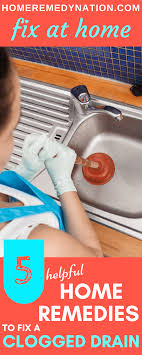 remedies to fix a clogged drain