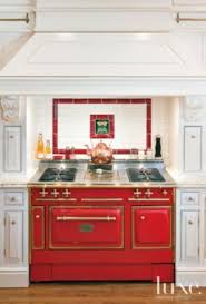 Check spelling or type a new query. Traditional White Kitchen With Red Antique Stove Luxesource Com Green Kitchen Decor Red Kitchen Decor White Kitchen Traditional