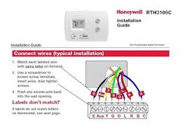 To simplify wiring for the home owner, thermostats have a color coded wire system that is universal. Honeywell Rth3100c Installation Manual
