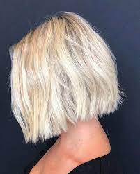 Short Blonde Bob Hairstyle Best New Bob Hairstyles 2019 Bobcuthairstyles Mode Bob Hairstyles Blonde Bob Hairstyles Choppy Bob Hairstyles