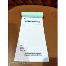 Check spelling or type a new query. Buku Nota Resep Dokter Isi 3 Buku Shopee Indonesia