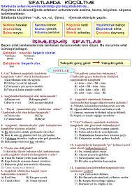 3 Sinif Turkce Sifatlar On Adlar Konu Anlatimi Ders Ozeti Ve Degerlendirme Sorulari Goruntuler Ile Sinif Universite Ipuclari Turkce