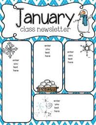January Newsletter Freebie Classroom Newsletter Template Preschool Newsletter Templates School Newsletter Template