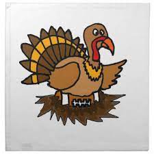 Funny Turkey Sitting On Football In Nest Napkin Thanksgiving Party Decor Thanksgiving Party Decorations Thanksgiving Theme