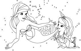 Sofia the first coloring pages mermaid. 30 Stunning Mermaid Coloring Pages
