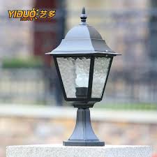 Material + stainless steel & glass. Fashion Wall Light Waterproof Landscape Lamp Post Gate Caplights Outdoor Lamp Post Caplights Outdoor Lamp Posts Outdoor Post Lights Lamp Post