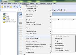 Work with a spreadsheet interface; Could Anyone Suggest A Free Software For Meta Analysis