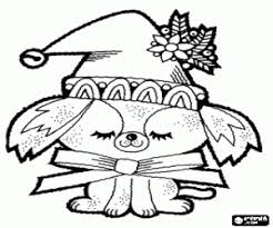 Welcome to the coloring pages for puppy pictures. A Dog In Christmas Celebration Coloring Page Printable Game