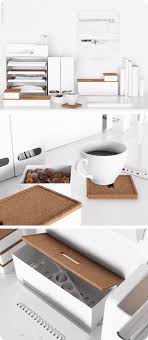 Keep Office Desks Looking Professional And Clutter Free With The Kvissle Series Of Organizers Minimalist Desk Apartment Organization Home Furnishings