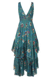 Check spelling or type a new query. Green Floral Ruffle Dress By Free People For 40 Rent The Runway Green Ruffle Dress Floral Ruffle Dress Blue Chiffon Dresses