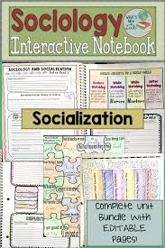 As Part Of My Introduction To Sociology Curriculum This Socialization Interactive Notebook Is A Interactive Notebooks Sociology Homeschool Curriculum Planning