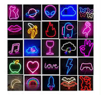 LED 2D Motif Light Acrylic Four-Leaf Clover Hanging Wall for ...