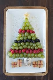 Candy cane, polar bear with a wreath around its neck, snowflake, mitten, holly leaf, christmas tree Christmas Tree Fruit Platter Healthy Christmas Appetizer