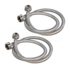 Not all stains are banished in the first wash, regardless of whether you use hot or cold water. Flexcraft 2576pr 2 Stainless Steel Washing Machine Hose Connector Burst Proof Hot And Cold Water Supply Washing Machine Supply Line 6 Ft 2 Pack Amazon In Home Kitchen