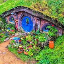 Hobbington New Zealand Hobbithaus Hobbit Hauser Garten