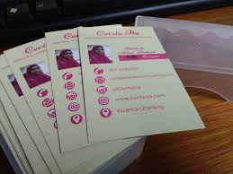 Boleh berkenalan di [ seminar, kursus, kelas. Tempah Business Card Percuma Dengan Pixajoy Cerita Ita