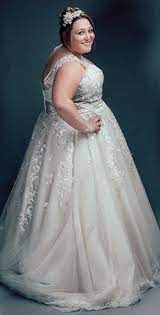 Big Brides And Proud Of It Inside The Plus Size Wedding Dress Shop Curvy Wedding Dress Wedding Dress Inspiration Women Wedding Guest Dresses