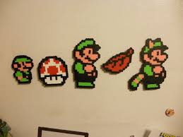 Super Mario Bros 3 Bead Sprite Magnet Set Hand Made To Order Bead Sprite Perler Bead Mario Mario Bros