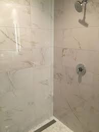 So, sealing white or carrara marble shower tiles to help prevent iron oxidation is a good idea, although polished marble the shower floor is cut beach pebbles and the floor tile is porcelain. Pin On Blissful Bathrooms