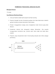 Untuk dapat melukisnya, kita harus paham mengenai strutur pahon kelapa tersebut agar mudah. Peraturan Permainan Bowling Kelapa