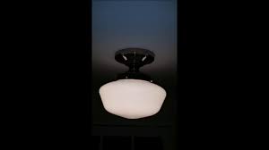 Traditional rectangle smooth lens led flush mount ceiling light dimmable high output 5500. Minka Lavery Semi Flush Mount Light Youtube