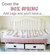 We also love this mattress for what it doesn't have in it—no polyurethane foam, no adhesives or glue, and no metal springs. Remodelando La Casa Daybed From Box Spring Legs Diy Toddler Bed Diy Daybed Box Spring Bed Frame