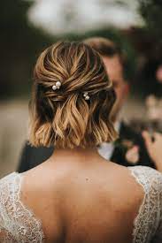 Short Bridal Hair Hair Pearl Pins Short Bridal Hair Short Hair Bride Short Hair Styles