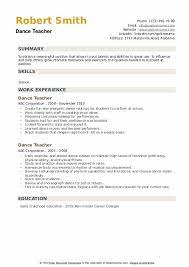 / elevator pitch examples for job seekers. Dance Teacher Resume Samples Qwikresume