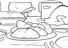 Yummy bread coloring pages for your little one: Great Coloring Page Bread Food Free Coloring Pages