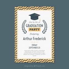 Party invitation (floral design) this accessible party invitation template has an elegant floral design and includes a customizable event description and style format. Graduation Card Images Free Vectors Stock Photos Psd