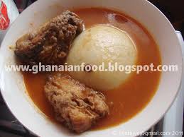 Fufu, a popular dish in western and central african countries and, due to african migration, in the caribbean as well. Ghanaian Food Yam Fufu With Fresh Fish Soup