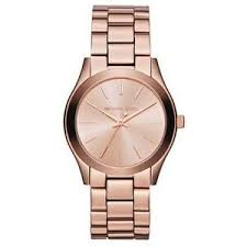 Details About Classy New Authentic Michael Kors Slim Rose Gold Tone Womens Wrist Watch Mk 3205