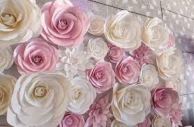 Paper Flower Backdrop Wedding Backdrop Large Paper Flowers Etsy Paper Flower Backdrop Wedding Paper Flowers Wedding Flower Wall Backdrop