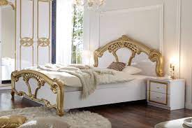 Das bett hatte mal minimal altersbedingt den. Pol Power Claudia Barock Bett Weiss Gold Mobel Letz Ihr Online Shop