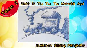 Menurut saya kendaraan ini adalah sarana transportasi yang paling unik dan khas, khususnya model kereta api milik indonesia. Pendidikan Kesenian Tahun 3 Unit 1 Tut Tut Kereta Api Lukisan Silang Pangkah Cross Painting Art Youtube