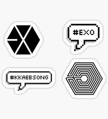kpop logo stickers exo stickers pop stickers stickers packs