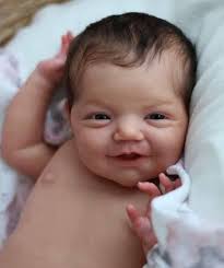 ADOPTED Reborn Doll: Jasmine (Full body silicone) Sculpt: Jade Warner  Artist: Jeanette Brown Length: 18 inches Weight: 7lb 1ozs Hair: Rooted  eyelashes, bald head. Takes a full Dummy: Yes COA: Yes (booboo