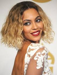 She just looks like any other celebrities. Beyonce Celebrity Blonde Curly Bob Virgin Human Hair Lace Front Wigs Niawigs