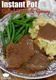 Instant Pot Cubed Steak And Gravy Recipe Cube Steak And Gravy Cube Steak Recipes Beef Cube Steak Recipes