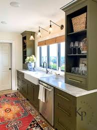 olive green kitchen cabinets painted