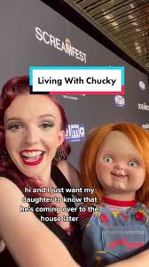 with @Kyra Gardner #screamfestla to se #livingwithchucky #doofenshmirtz  #phineasandferb #chucky