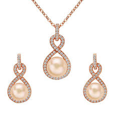 Titan stahl lv four leaf halskette gold band marktitan stahl lv four leaf halskette rose gold mit. Damen Clearine Damen 925 Sterling Silber Hochzeit Cz Cream Susswasser Zuchtperle Unendlichkeit Halskette Ohrringe Schmuck Set Klar Schmuck Impas Es